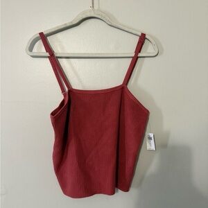 Old Navy Ribbed Burgundy Camisole